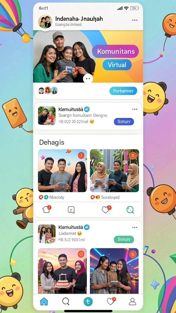 Karakter-karakter lucu yang siap untuk dimainkan.