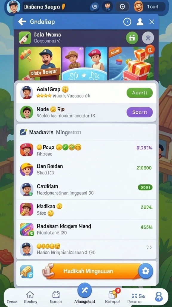 Menampilkan berbagai mini-game yang seru.
