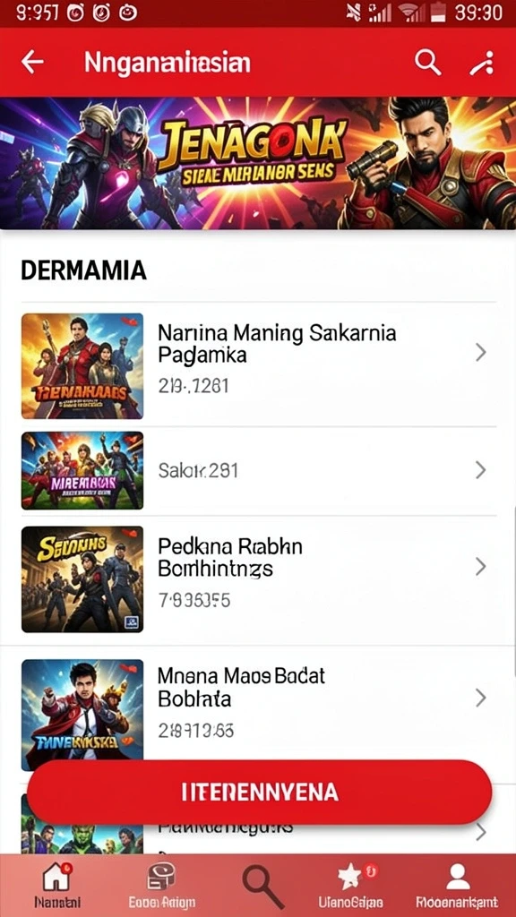 Tampilan antarmuka yang user-friendly dan menarik.