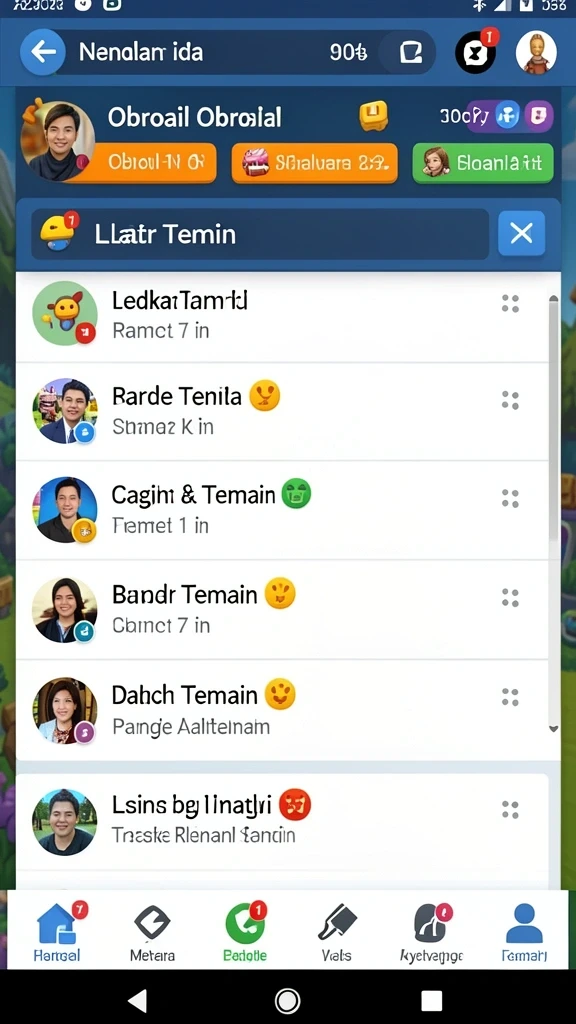 Screenshot dari level yang menantang dalam permainan.