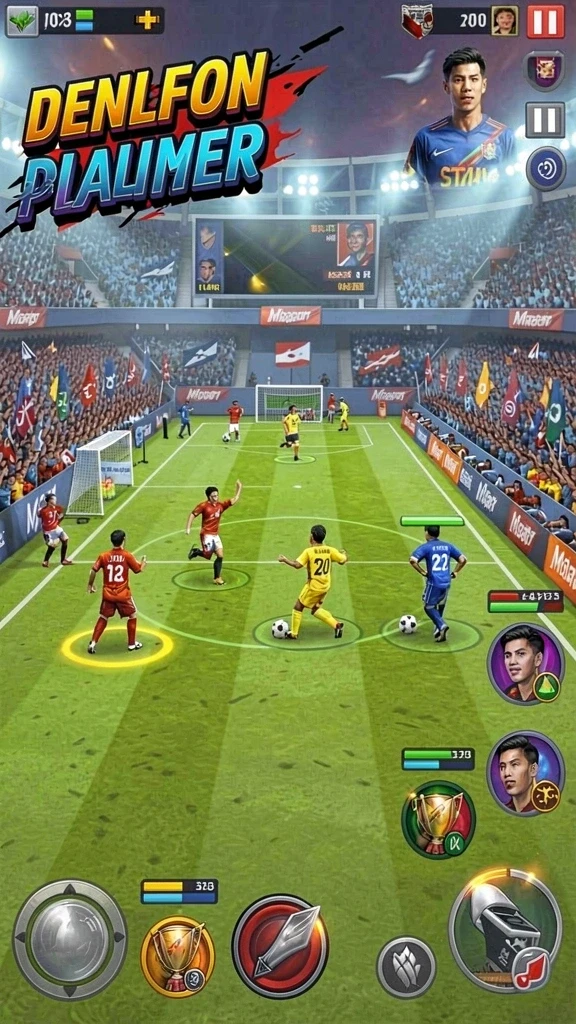 Tampilan grafis yang menarik dan cerah.