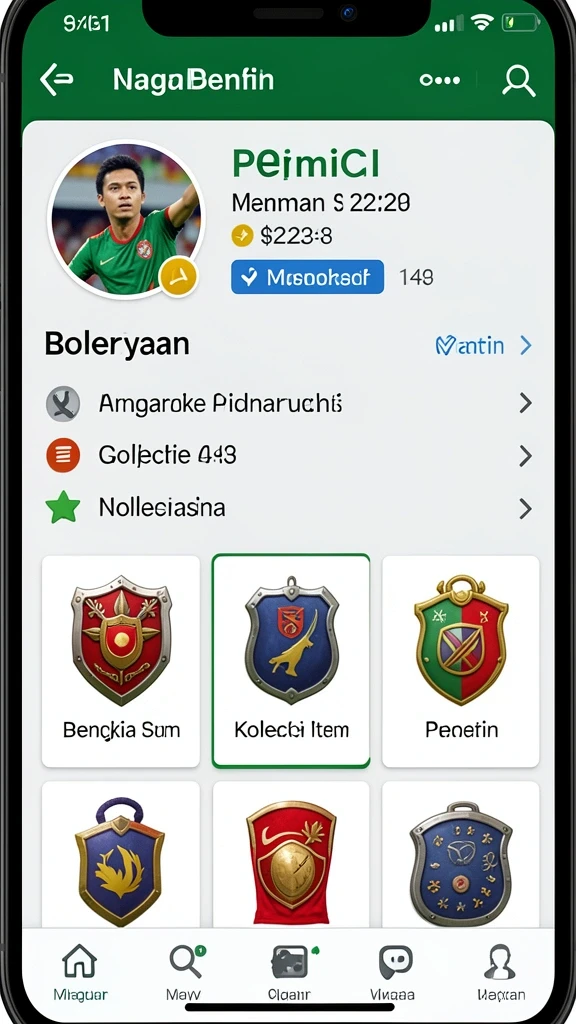 Screenshot aplikasi GACOR78 menunjukkan fitur sosial yang interaktif.