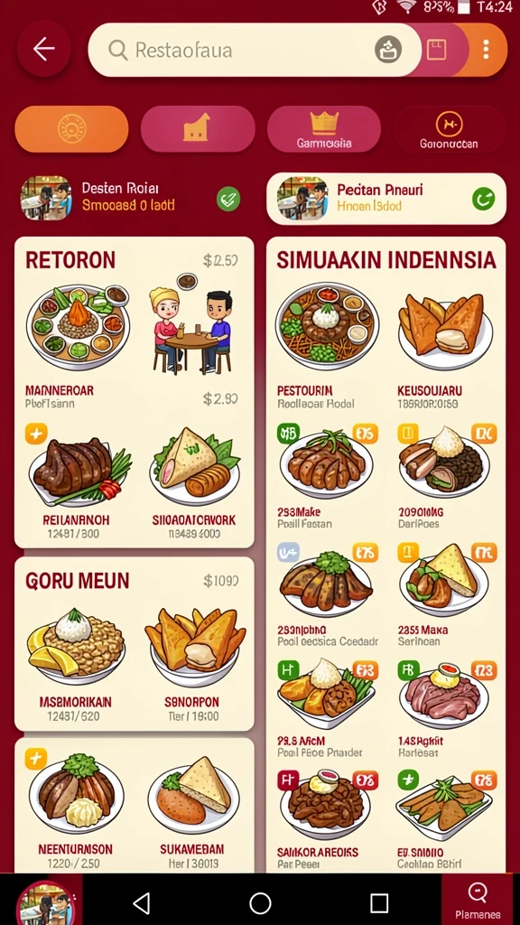 Karakter-karakter unik yang dapat dipilih pemain.