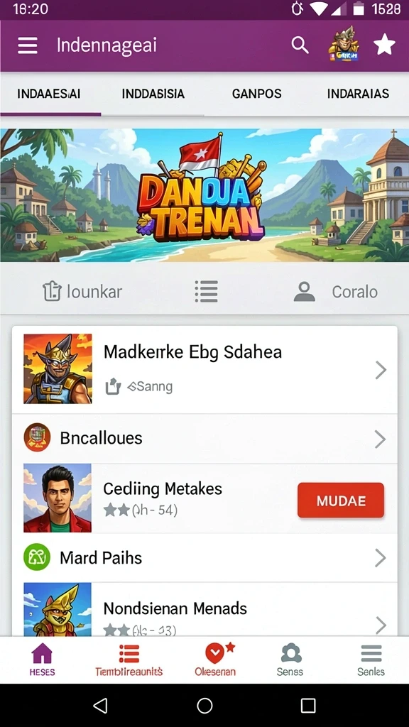 Tampilan antarmuka pengguna yang sederhana dan menarik.