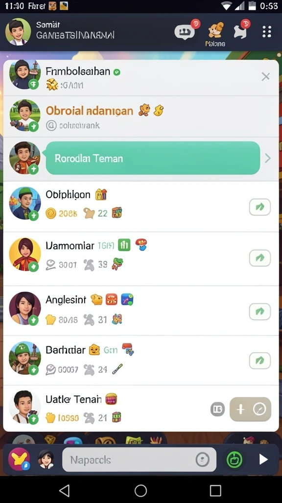 Mode multiplayer yang memungkinkan interaksi dengan pemain lain.