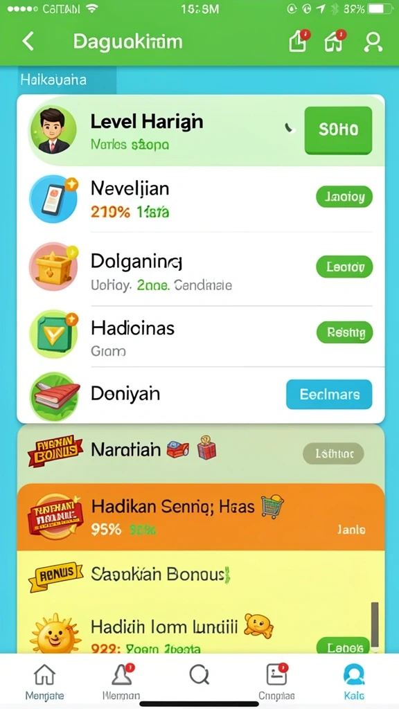 Tampilan antarmuka yang modern dan menarik.