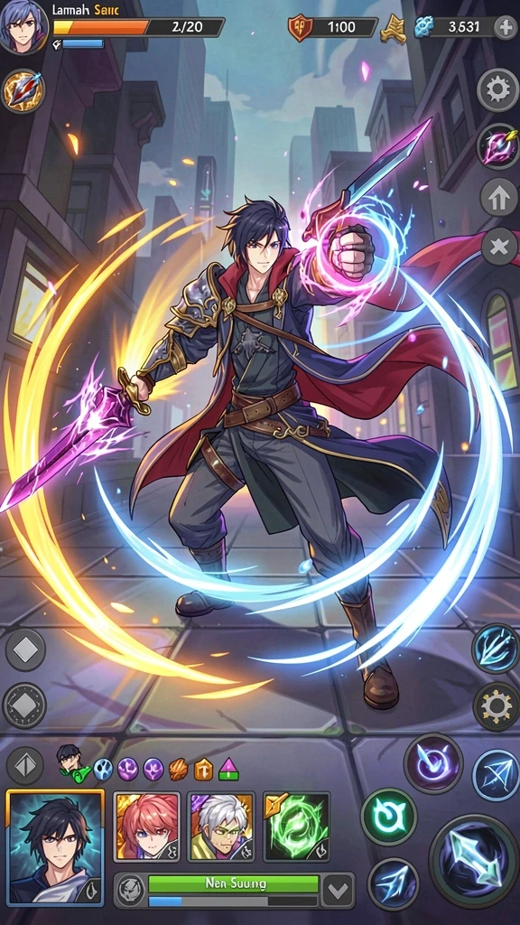 Screenshot memperlihatkan grafis menawan dari game.