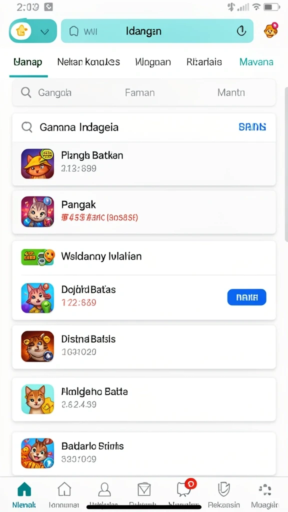 Tampilan antarmuka yang modern dan menarik.