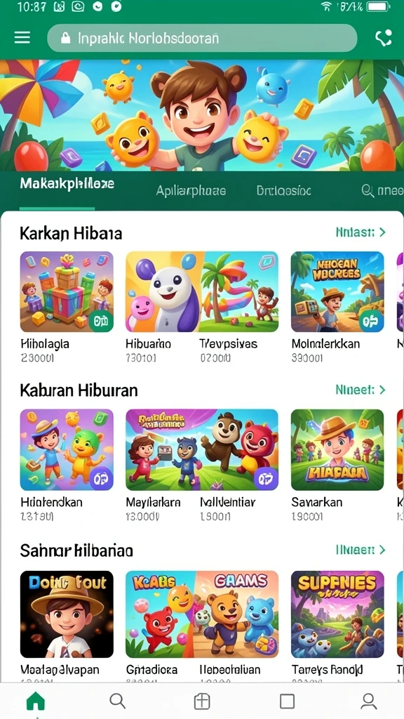 Level menantang dengan grafik yang memukau.