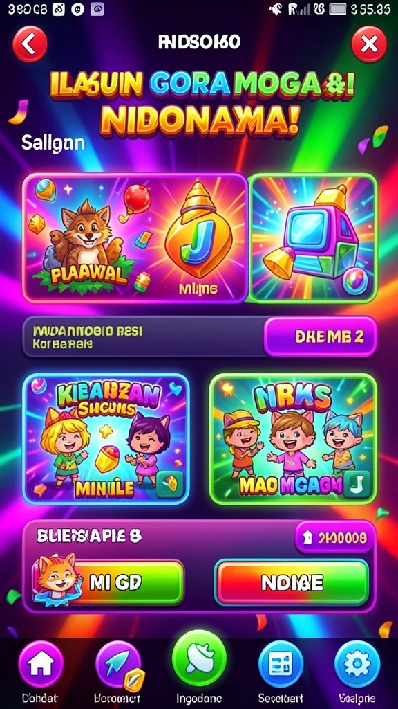 Screenshot: Tampilan antarmuka permainan yang menarik.