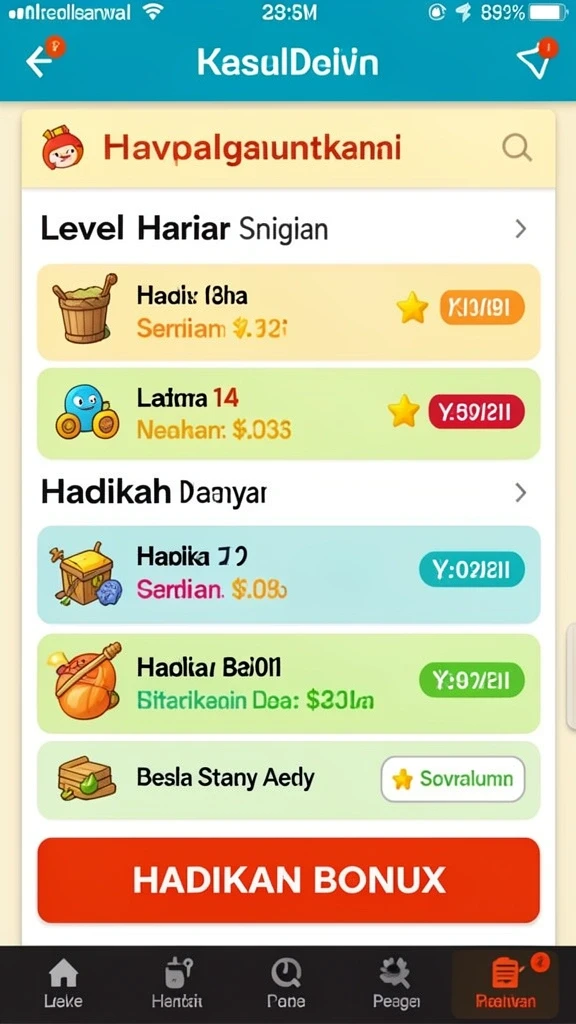Tampilan antarmuka pengguna yang intuitif.
