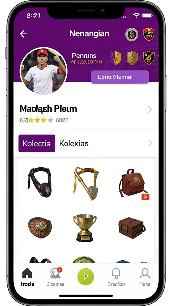Tangkapan layar menunjukkan item power-up yang baru.