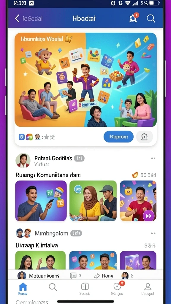 Tampilan awal permainan yang memukau dan penuh warna.