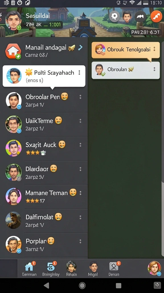 Tangkapan layar fitur multiplayer yang seru.