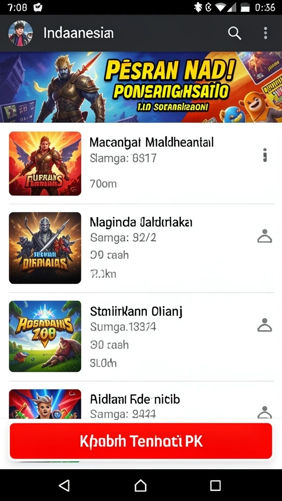 Fitur sosial untuk berinteraksi dengan pemain lainnya.