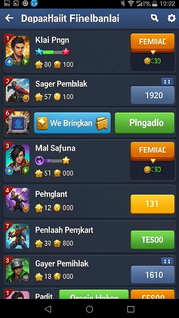 Berbagai pilihan permainan slot yang seru.