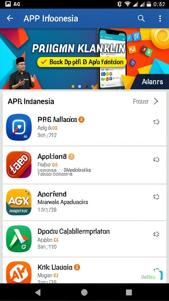 Tampilan awal yang menarik dan mudah dinavigasi.